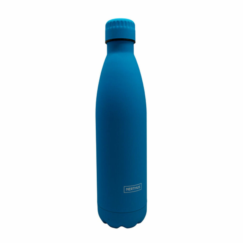 Thermosflasche Blau 750 ml von Vin Bouquet aus Edelstahl mit doppelter Wand für optimale Isolierung