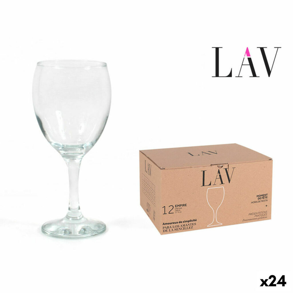 Gläser-Set 340 Ml LAV, 24 Stück, elegantes Design für stilvolle Anlässe