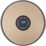 Wanduhr Grau Nextime aus Holz, 50 cm, leise, modernes Design