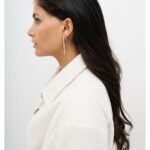 Elegante Damen Ohrringe 24KAE Gold aus 925er Silber mit Herz-Zirkonia-Steinen, perfektes Accessoire für jeden Anlass.