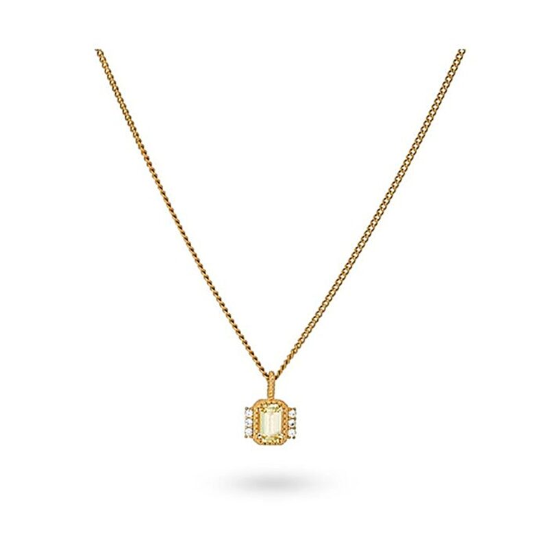 Elegante Damen Halskette 24Kae Silber aus 925er Sterlingsilber mit funkelnden Nanosteinen, ideal für besondere Anlässe.