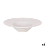 Suppenteller-Set Weiß, 6-teilig aus Porzellan von La Mediterránea, ideal für Suppen und Eintöpfe, elegantes Design.