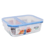 Lunchbox-Set Hermetisch von Quttin mit 2 Fächern und 1,4 L Kapazität, ideal für die Aufbewahrung von Lebensmitteln.