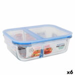 Lunchbox-Set Hermetisch von Quttin mit 2 Fächern und 1,4 L Kapazität, ideal für die Aufbewahrung von Lebensmitteln.