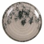 Dessertteller-Set Aspe Grau von La Mediterránea, 12-tlg. Set mit eleganten grauen Tellern für Desserts, Ø 19,8 cm.