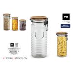 Vorratsglas-Set 1,3 l ACACIA La Mediterránea – 12 hochwertige Glasgefäße für die stilvolle Aufbewahrung von Lebensmitteln.