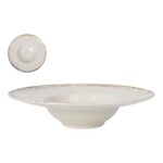 Nudelteller Weiß, 6-teilig von La Mediterránea, Ø 28 cm, stilvolles Geschirr für Pasta und Salate.