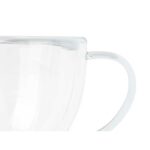 Set von 6 transparenten Tassen aus Borosilikatglas Vivalto für Kaffee und Tee, elegant und funktional.