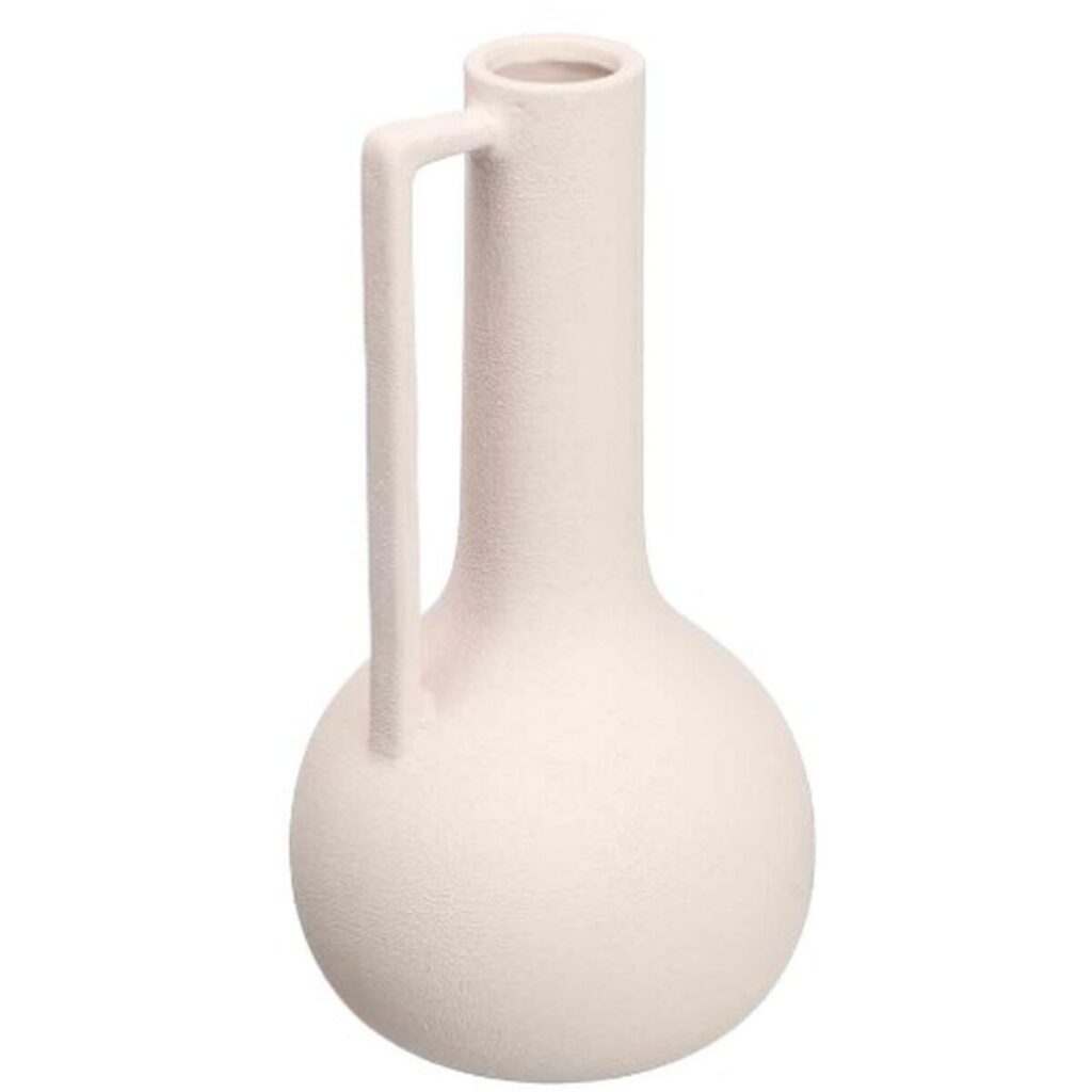 Elegante Vase Weiß aus Keramik von Gift Decor, 18 x 34,5 x 18 cm, ideal für Blumen und Dekoration.