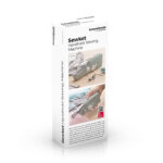 Tragbare Reisehandnähmaschine Sewket InnovaGoods in Grün und Weiß, ideal für Reisen und schnelle Näharbeiten.