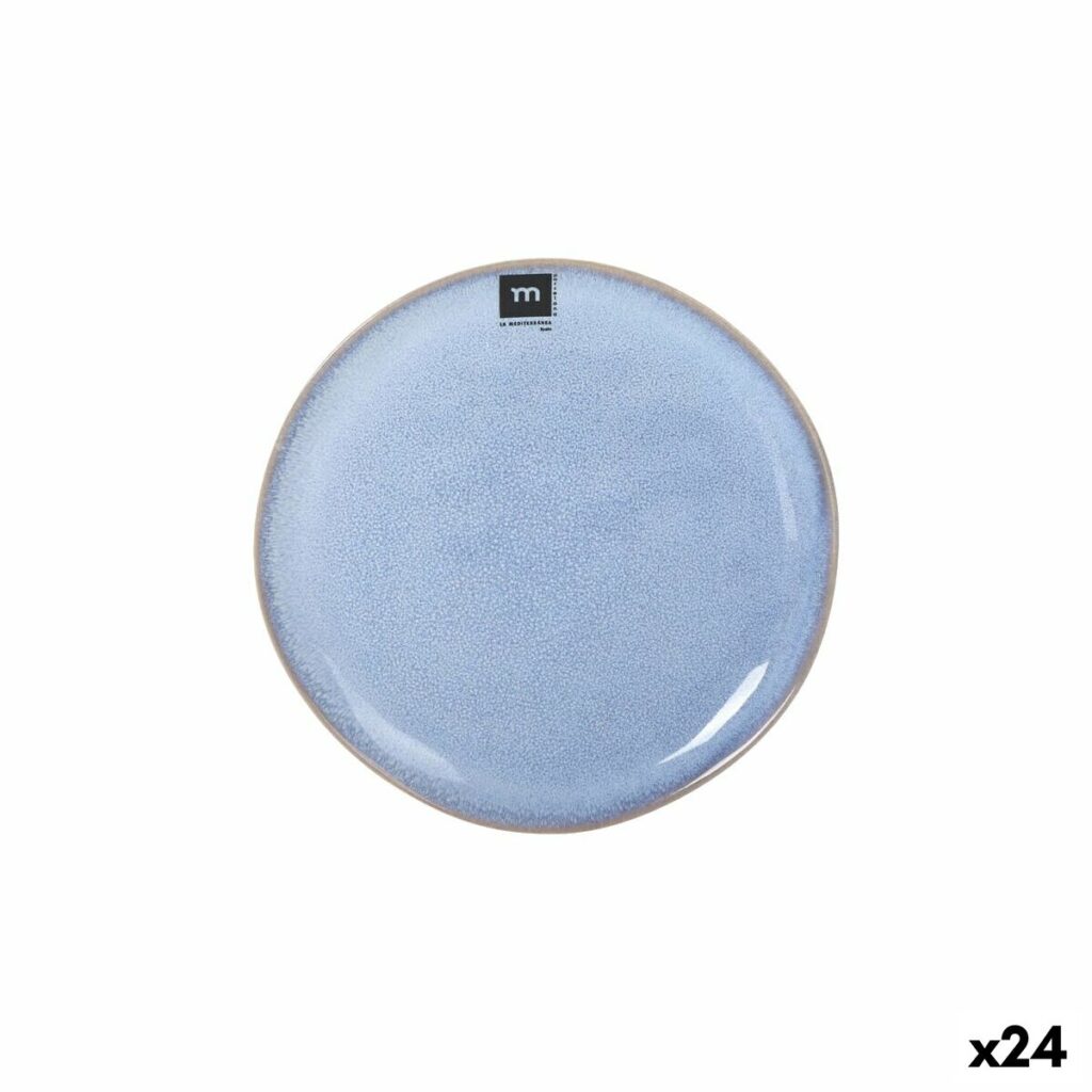 24-teiliges Geschirr-Set Macarella blue von La Mediterránea, flache Teller Ø 20,5 cm, stilvolles Design für jeden Anlass.