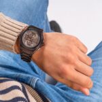 Herrenuhr GC Watches (Ø 44 mm) aus Edelstahl mit grauem Gehäuse und Armband, wasserdicht bis 10 atm.