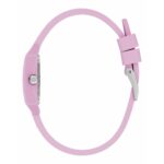 Damenuhr Guess (Ø 33 mm) in Rosa mit Silikonarmband und Quarzwerk, stilvolles und modernes Design.