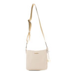 Tasche Michael Kors CREAM in Beige, elegante Umhängetasche aus Canvas mit Reißverschluss, Maße 22 x 20 x 7 cm.