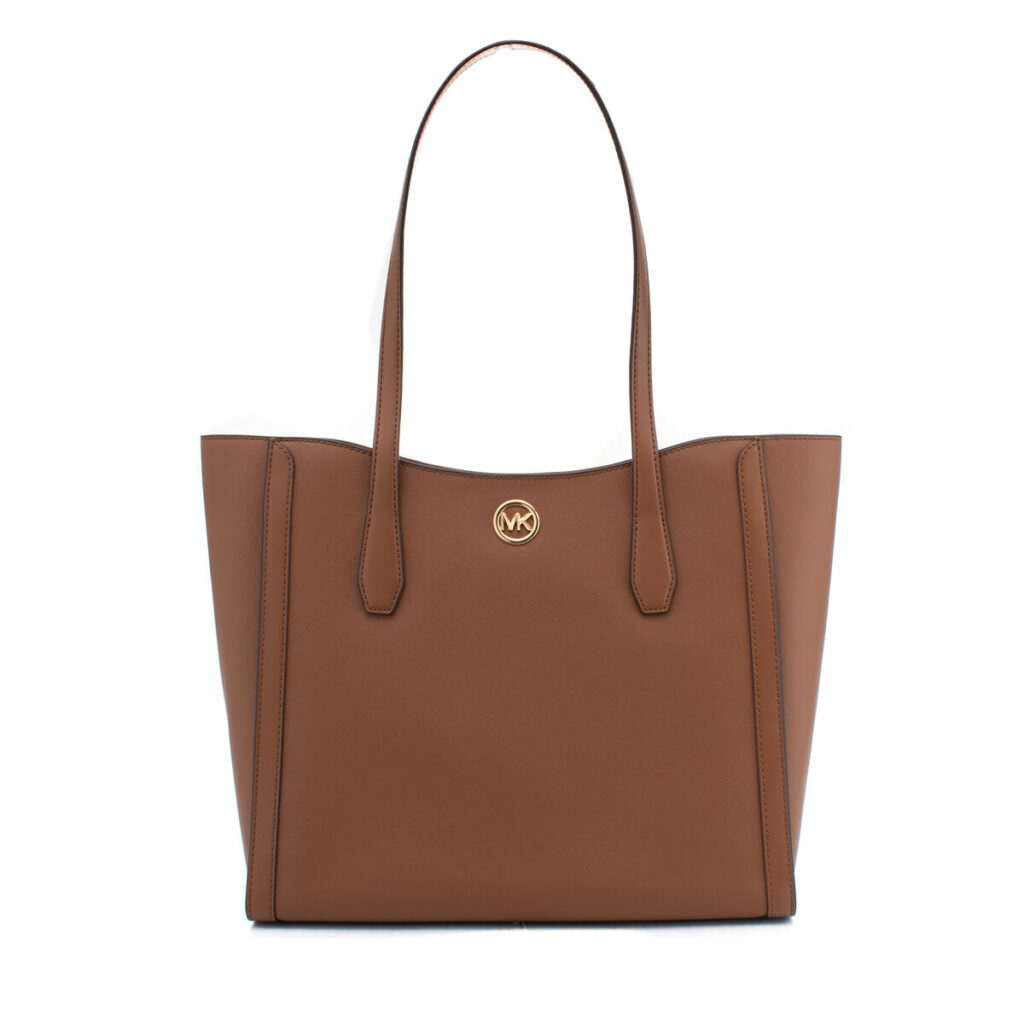 Tasche Michael Kors Braun aus hochwertigem Canvas-Stoff mit Reißverschluss, ideal für den Alltag und besondere Anlässe.