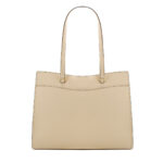 Elegante Tasche Michael Kors Beige aus hochwertigem Leder mit Reißverschluss und großzügigen Maßen von 37 x 28 x 12 cm.