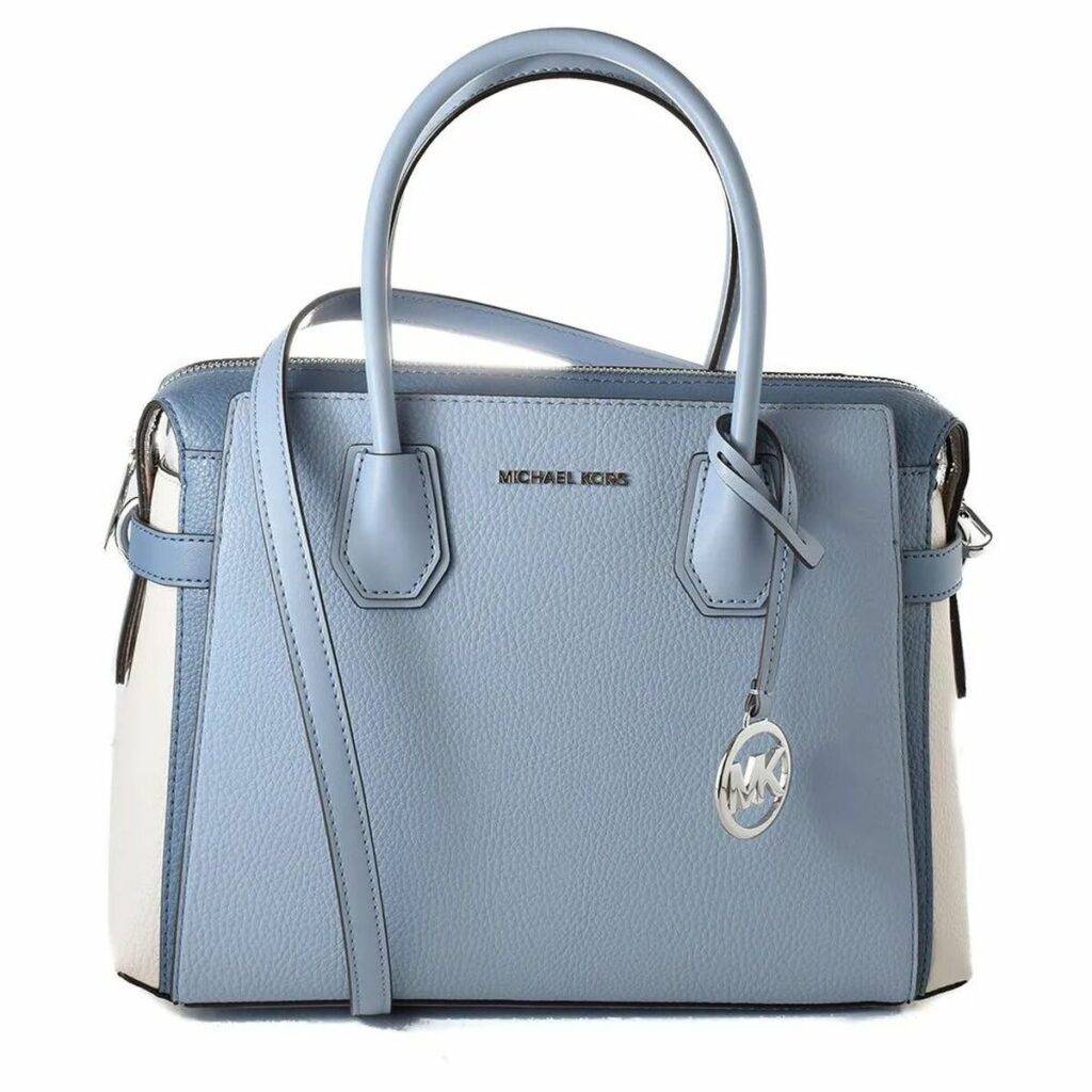 Elegante Tasche Michael Kors Mercer in Grau, aus hochwertigem Material mit praktischem Reißverschluss und stilvollem Design.