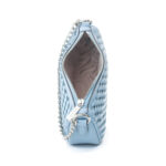 Handtasche Michael Kors Carmela in Blau aus hochwertigem Canvas-Stoff mit Reißverschluss