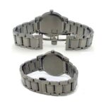 Damenuhr Burberry (Ø 38 mm) aus Edelstahl mit grauem Zifferblatt und Armband, stilvolles Accessoire für jeden Anlass.