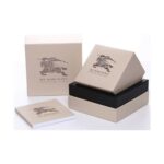 Damenuhr Burberry (Ø 38 mm) aus Edelstahl mit grauem Zifferblatt und Armband, stilvolles Accessoire für jeden Anlass.