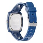 Unisex-Uhr Adidas (Ø 37 mm) in Blau mit Silikonarmband und Quarzwerk, wasserdicht bis 5 atm.