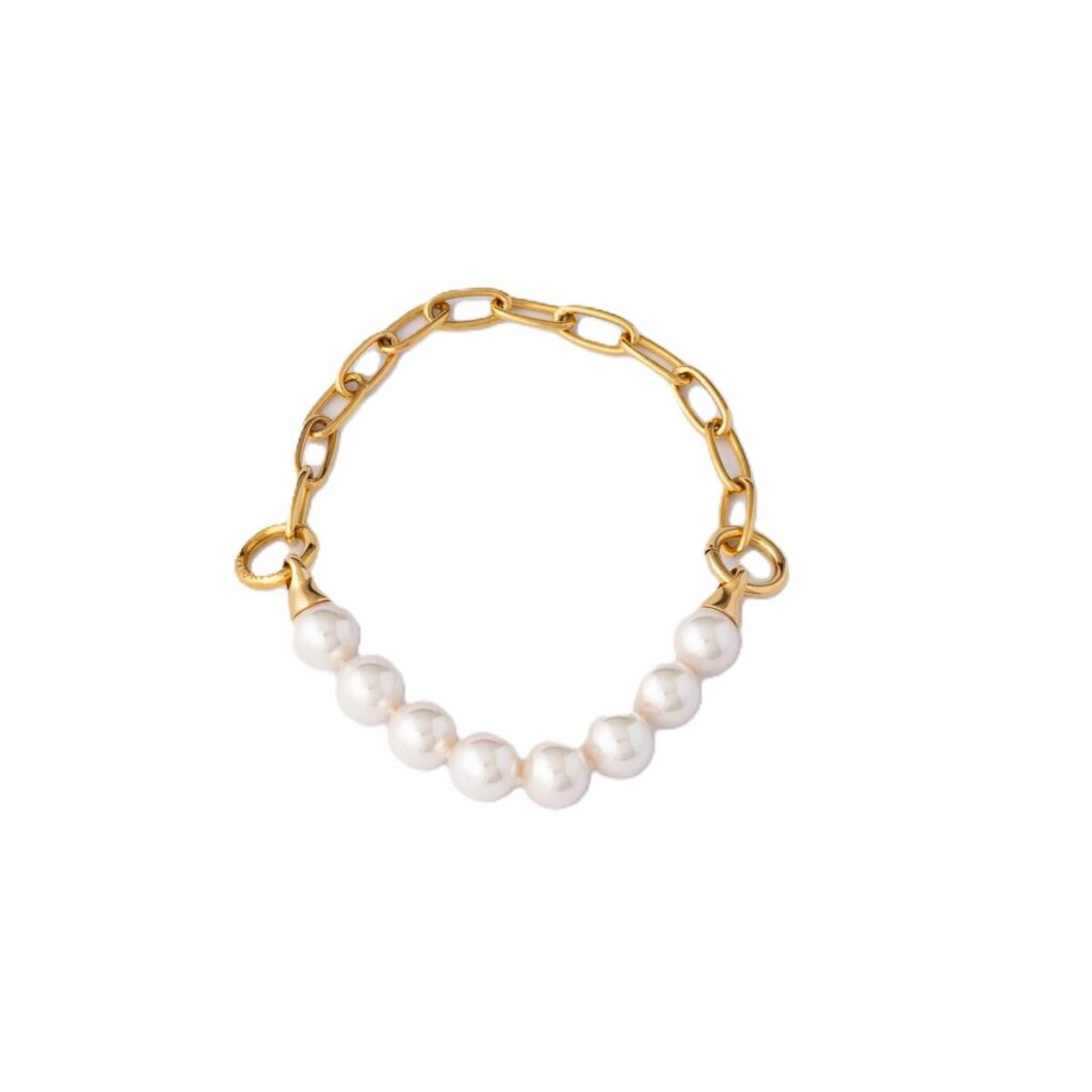 Elegantes Damen Armbänd Majorica in strahlendem Weiß, ideal für jeden Anlass und stilvolle Outfits.