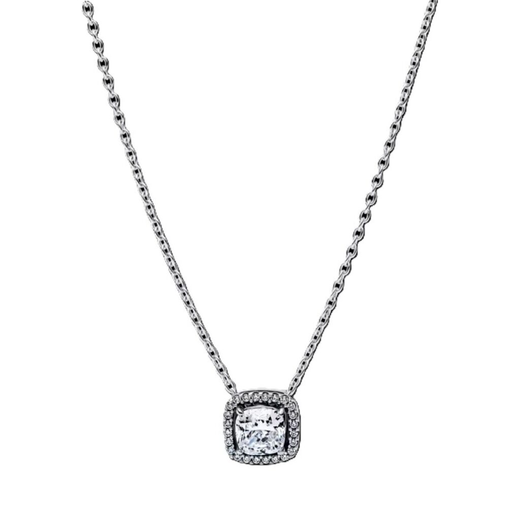 Elegante Damen Halskette Pandora in Silberfarben aus Sterlingsilber, ideal für jeden Anlass.
