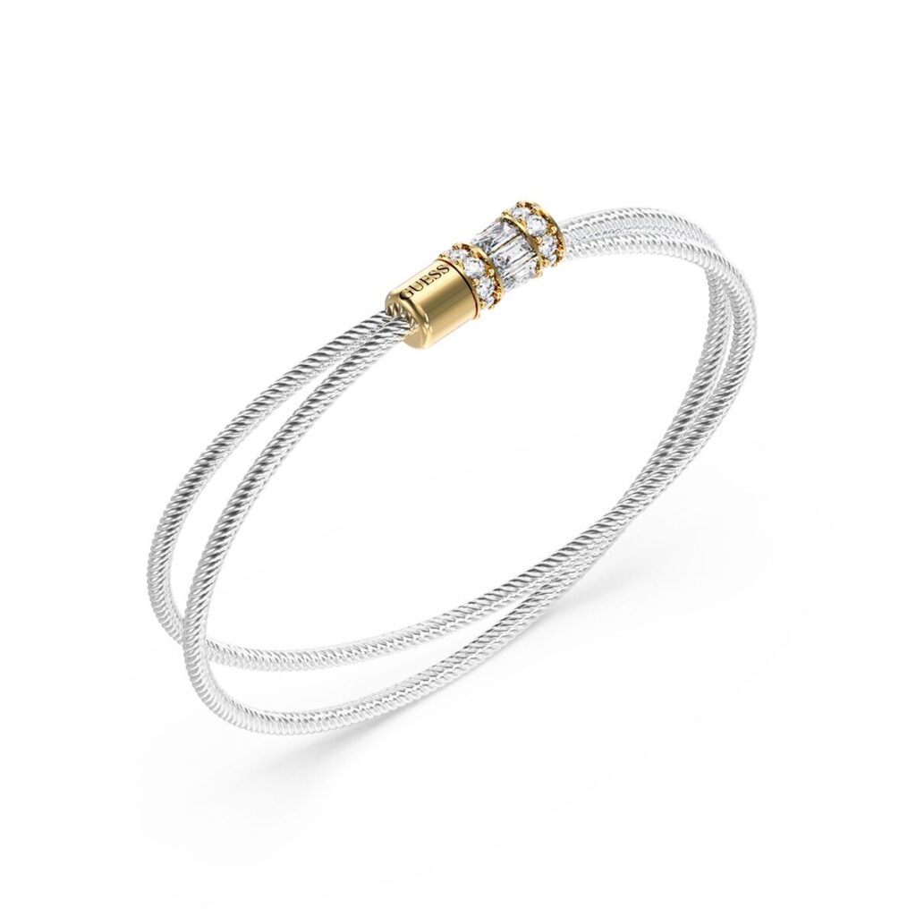 Elegantes Damen Armbänd von Guess in Silberfarben, ideal für jeden Anlass.