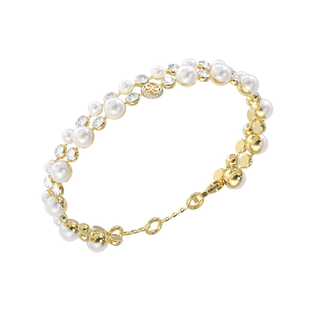 S72130248_0 Elegantes Armbänd Guess Weiß – zeitloses Design für jeden Anlass.