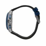 Herrenuhr Maserati (Ø 43 mm) in Blau und Grau mit hochwertigem Lederarmband und Edelstahlgehäuse.