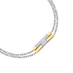 Elegantes Damen Armbänd Trussardi 16 aus Edelstahl, verstellbar von 16 bis 19 cm, ideal für jeden Anlass.