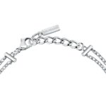 Elegantes Damen Armbänd Trussardi 16 aus Edelstahl, verstellbar von 16 bis 19 cm, ideal für jeden Anlass.