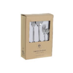 Besteck DKD Home Decor 20-teiliges Set aus Edelstahl in Silberfarbe, ideal für festliche Anlässe und den täglichen Gebrauch.