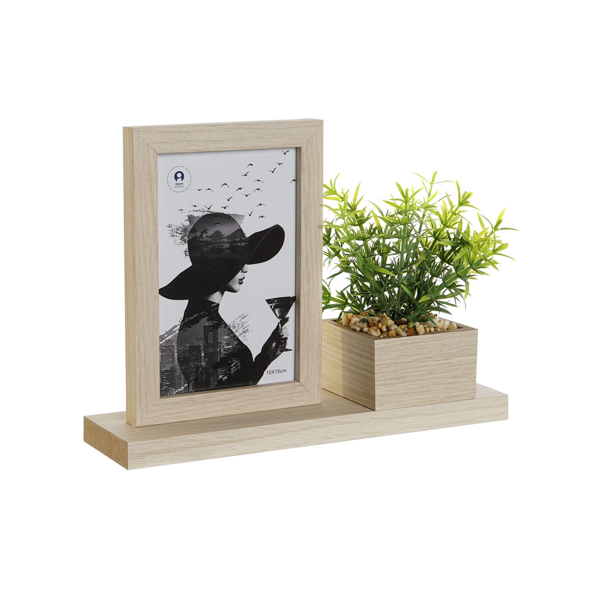 S3055923_0 Fotorahmen Home ESPRIT natürlich aus Holz MDF im skandinavischen Design, ideal für die Präsentation von Fotos.