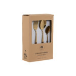 Besteck Home ESPRIT Gold Edelstahl 16 Stücke – elegantes und hochwertiges Besteckset für stilvolle Tischdekoration.
