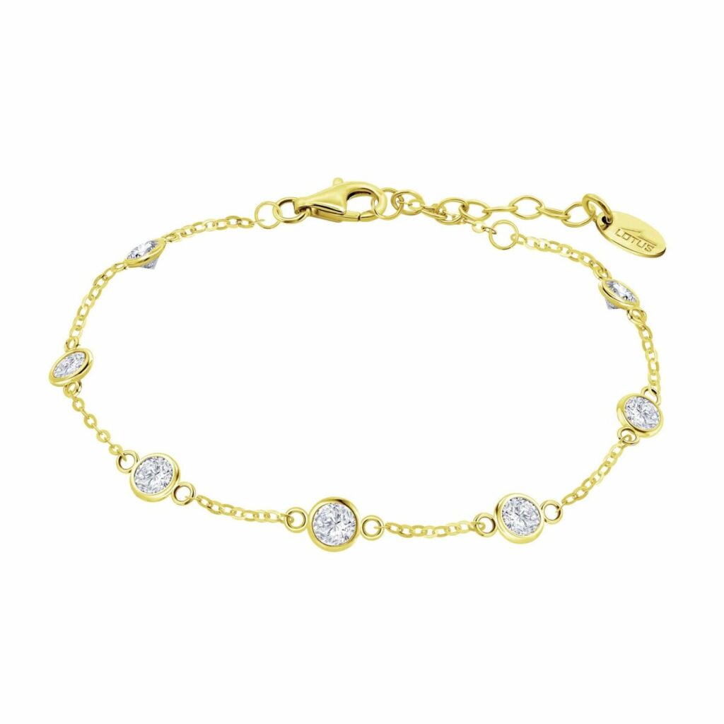 Elegantes Damen Armbänd Lotus Gold, hochwertiger Armreif für stilbewusste Träger.