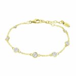 Elegantes Damen Armbänd Lotus Gold, hochwertiger Armreif für stilbewusste Träger.