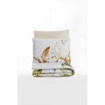 Buntes Bettwäsche Set 220 x 240 cm aus Baumwolle mit zwei Kissenbezügen für ein stilvolles Schlafzimmer.