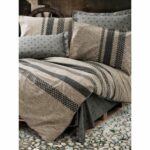 Buntes Bettwäsche Set 220 x 240 cm aus 100% Baumwolle, ideal für große Betten und stilvolle Schlafzimmer.