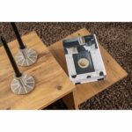 Tischdekoration Harmony Braun in rechteckiger Form, 80 x 40 x 40 cm, aus Melamin und Spanplatte, stilvoll und elegant.