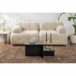 Tischdekoration Harmony Schwarz - elegante und stilvolle Tischdeko für jeden Anlass, Maße 80 x 40 x 40 cm, aus Melamin und Spanplatte.