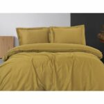 Bettwäsche Set Khaki 220 x 240 cm aus hochwertiger Baumwolle, ideal für stilvolle Schlafzimmergestaltung.