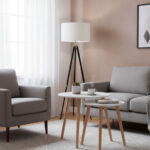 Satz mit 2 Tischen Max Home in Weiß, 50 x 50 x 50 cm, ideal für moderne Wohnräume.