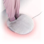 Elektrischer Fußwärmer 2 in 1 Elewa InnovaGoods in Grau, ideal für warme Füße und Komfort im Winter.