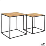 2er-Set Beistelltische Max Home aus Eisen und MDF-Holz, ideal für stilvolle Wohnräume.