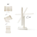 Wiederaufladbarer dreiteiliger Schminkspiegel mit Vergrößerung und LED-Licht Miled von InnovaGoods, ideal für präzise Schönheitspflege.