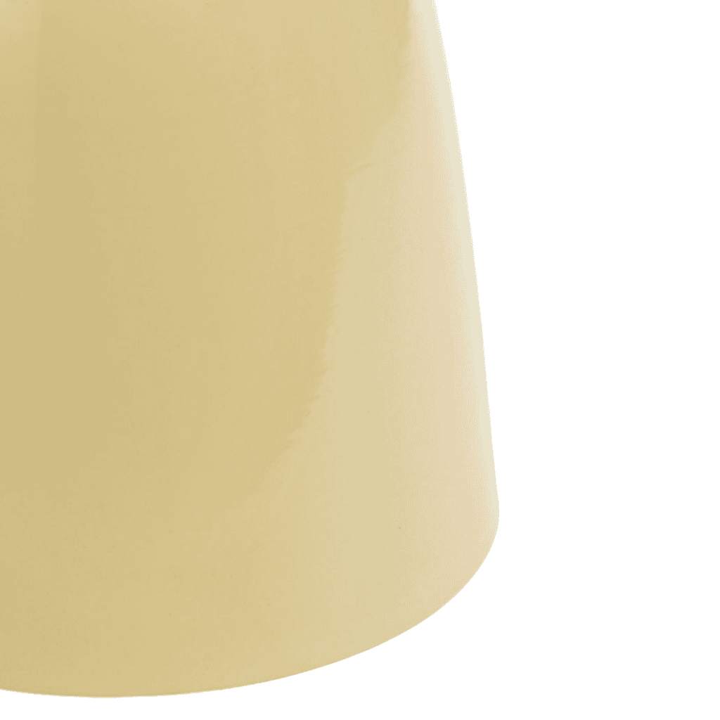 Zaya Beistelltisch Beige aus Eisen, runder Tisch für stilvolle Innenräume