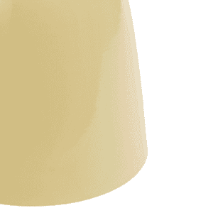 Zaya Beistelltisch Beige aus Eisen, runder Tisch für stilvolle Innenräume