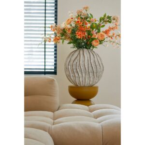 Jovi Vase Weiß - elegante Keramikvase mit glasiertem Finish