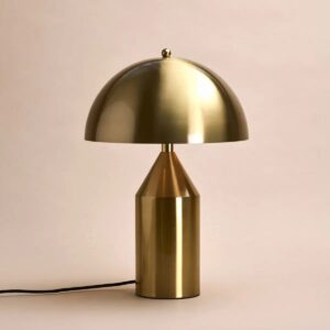 Leya Tischlampe Gold - stilvolle Metalltischlampe